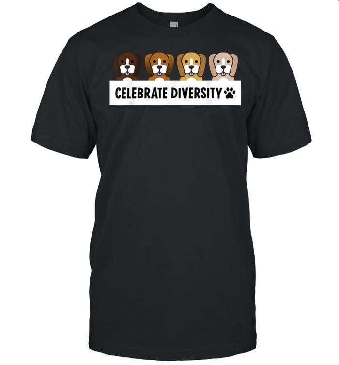 Celebrate Diversity Basset Hound Dog shirt