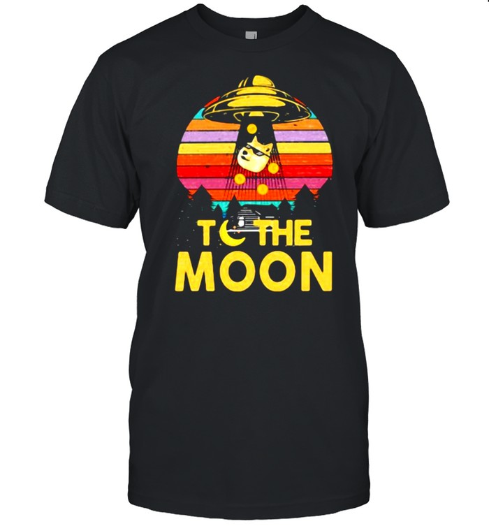 Coin To The Moon Dogecoin Vintage Shirt