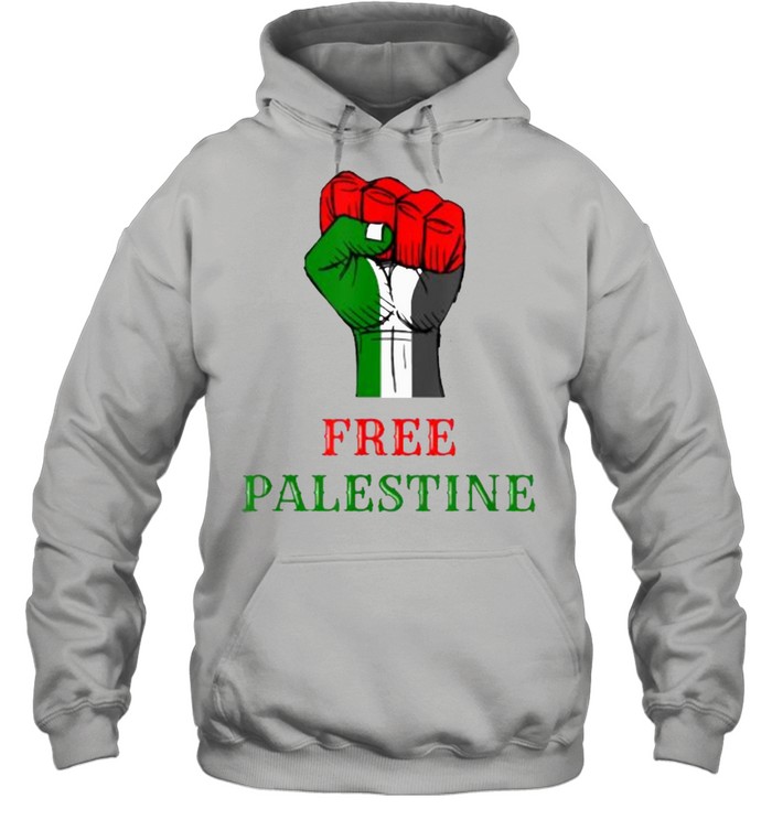 Free Jerusalem Gaza Free Palestine Flag  Unisex Hoodie