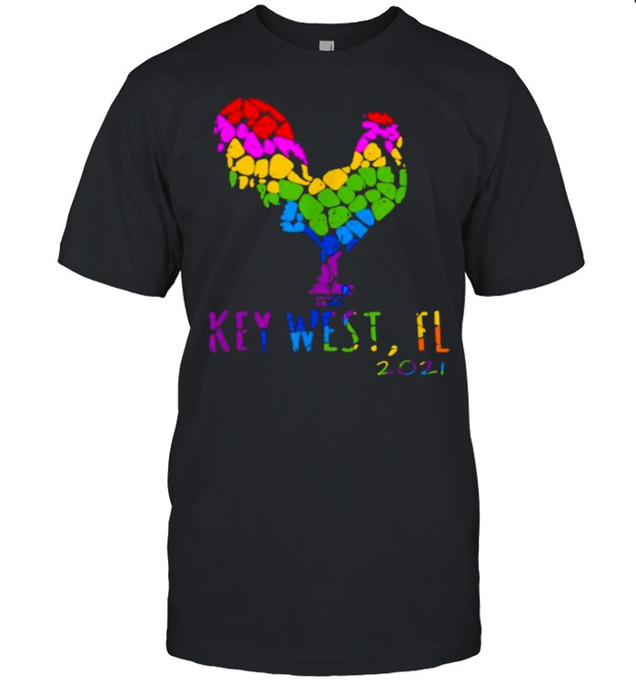 Key West FL 2021 Rooster Chicken Lgbt Shirt