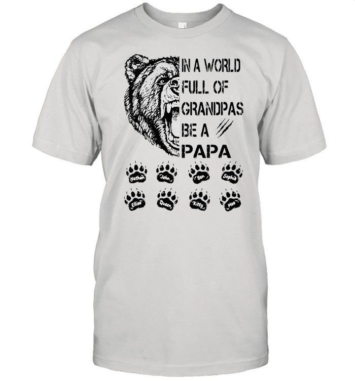 Lion In A World Full Of Grandpas Shirt