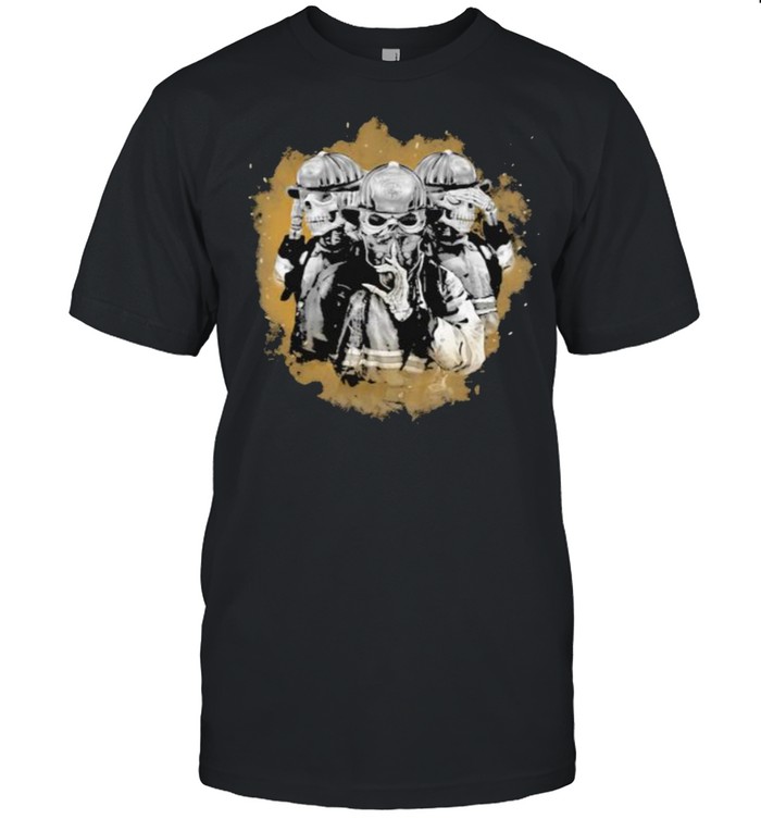 Love Firefighter Skull Shirt