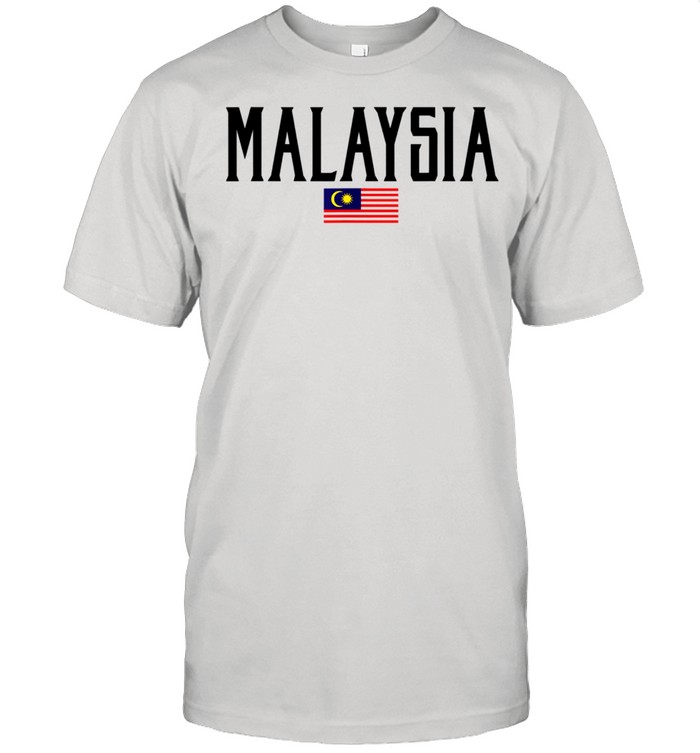 Malaysia Flag Vintage Black Text shirt