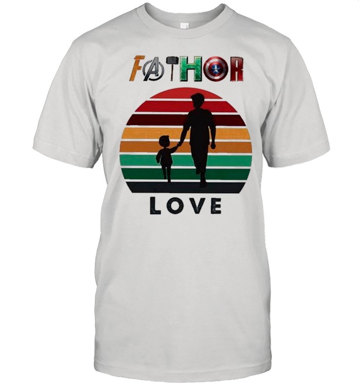 Marvel Avengers Fathor Love Dad And Son Vintage shirt