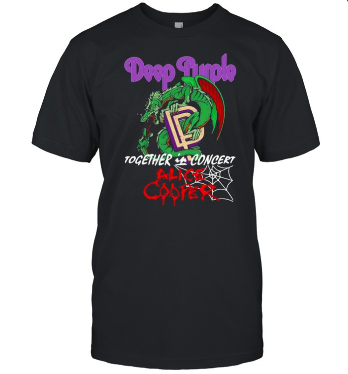 Deep purple together in concert alice cooper dragon shirt