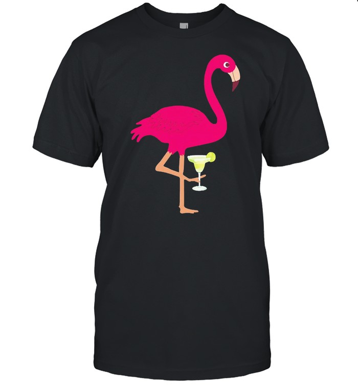 Flamingo Drinking Margarita Shirt