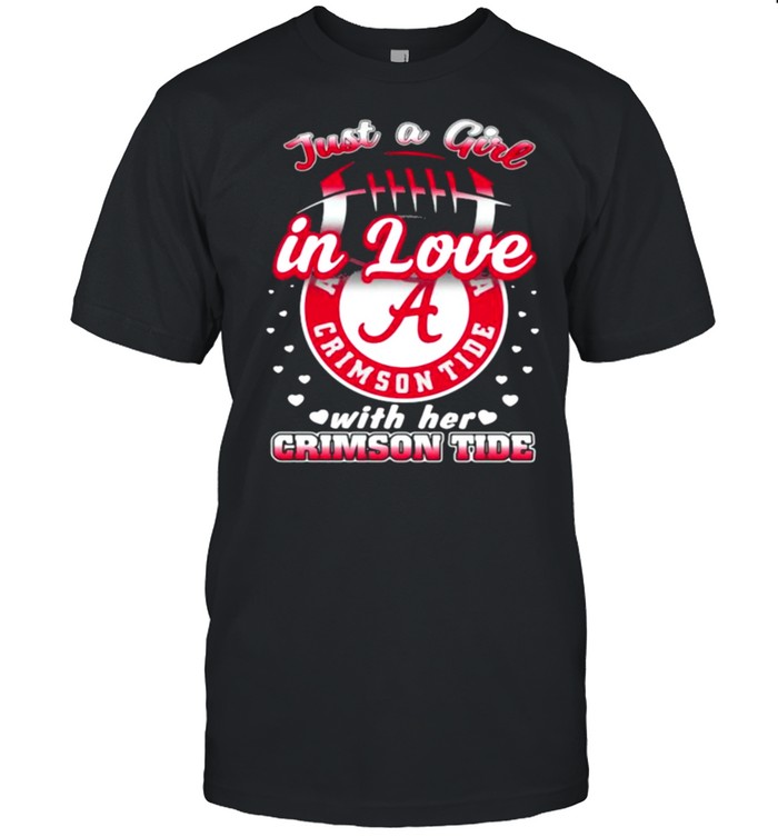 Just a girl in love with her crimson tide shirt