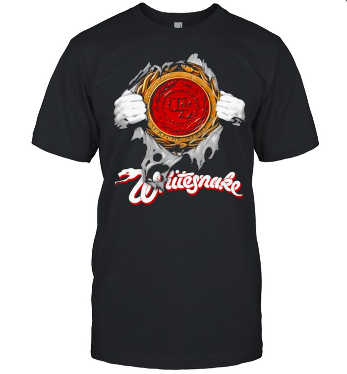 Superhero whitesnake logo shirt