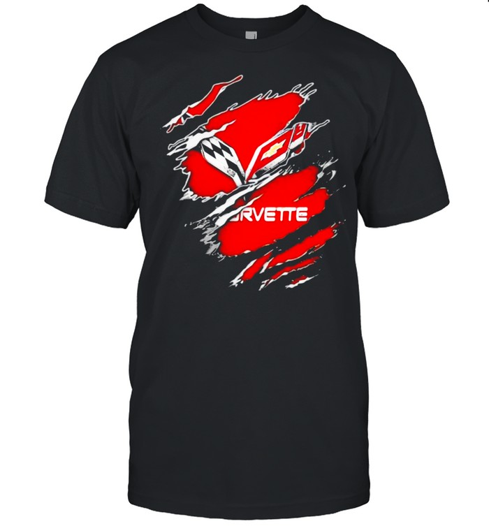 The Evolution Of The Chevrolet Corvette Logo shirt