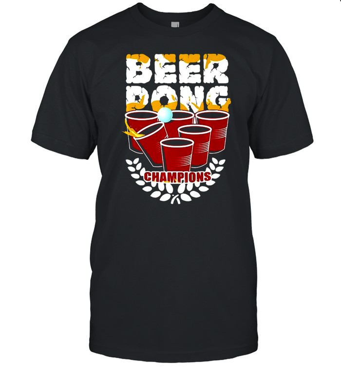 Beer Pong Champion University Drinking Game Gift Shirt