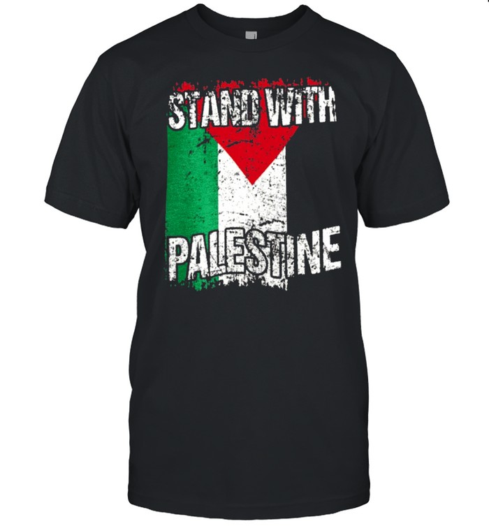 Stand with palestine vintage distressed palestinian flag shirt