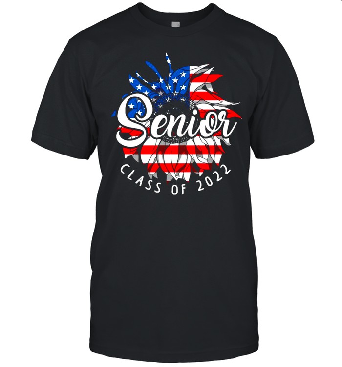 Sunflower American Flag Senior Class Of 2022 Shirt