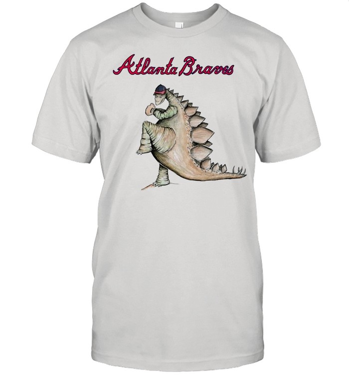 Atlanta Braves Godzilla throw a baseball shirt