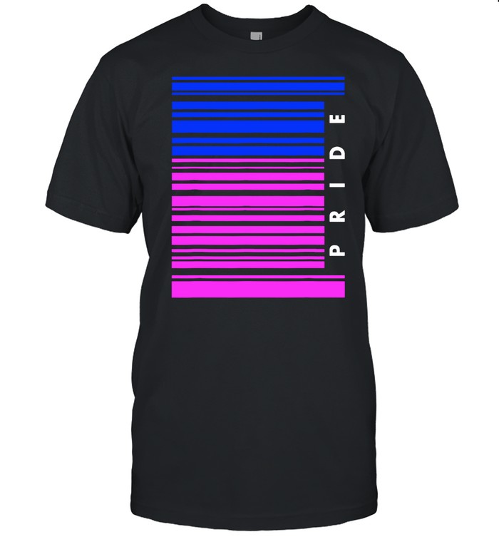 Barcode Bisexual Pride LGBT Lesbian Gay Flag Shirt