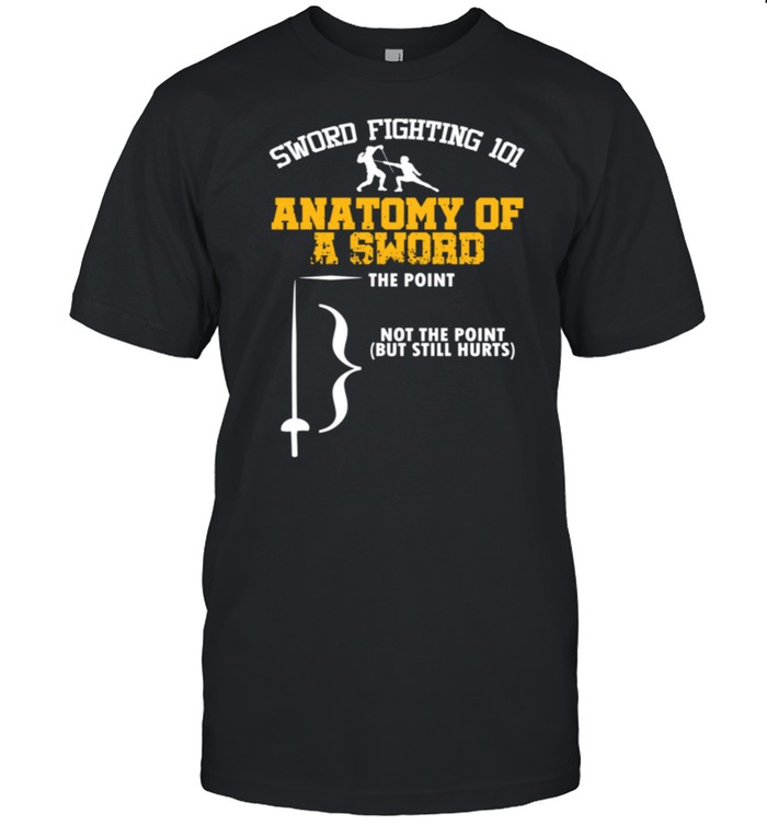 Fencing Anatomy Sword Fighting Fencer shirt