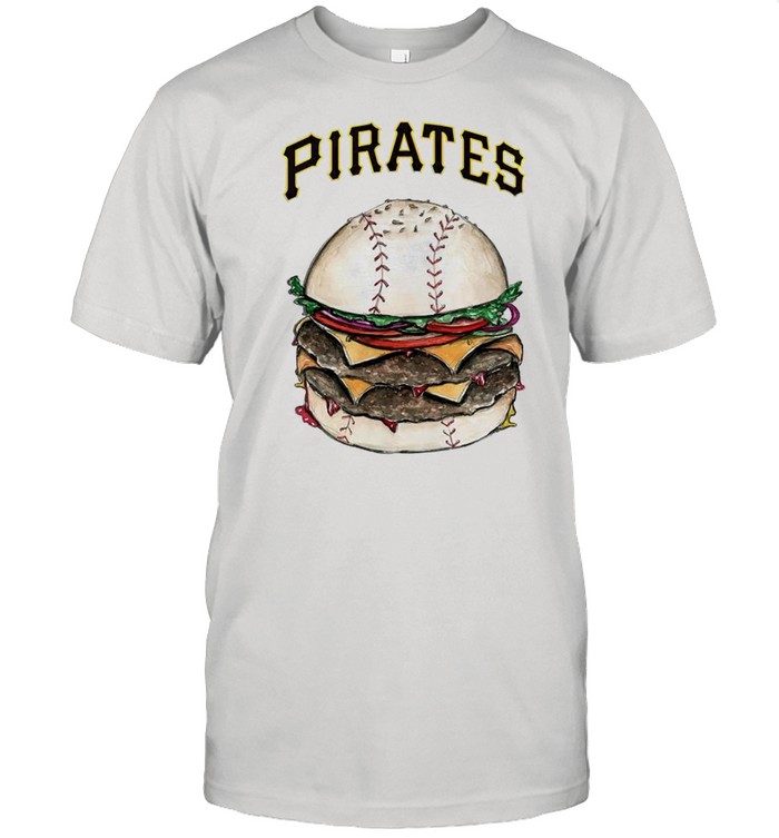 Pittsburgh Pirates burger baseball shirt