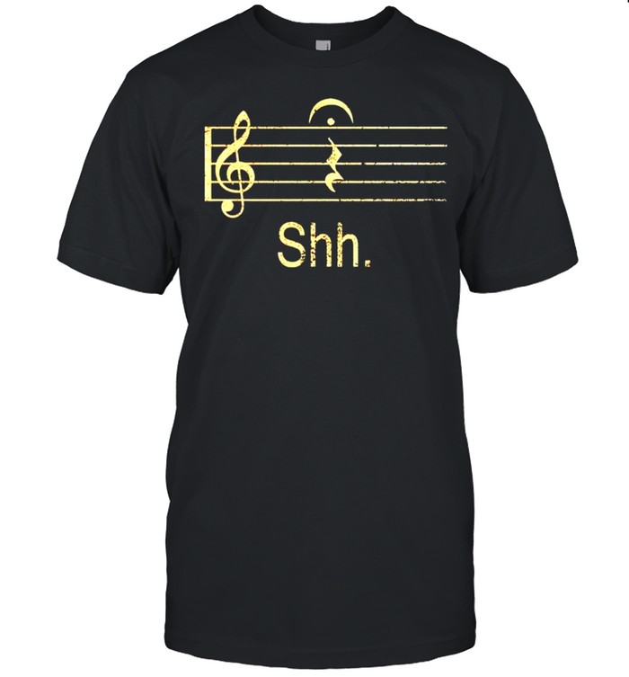 Music note shh shirt