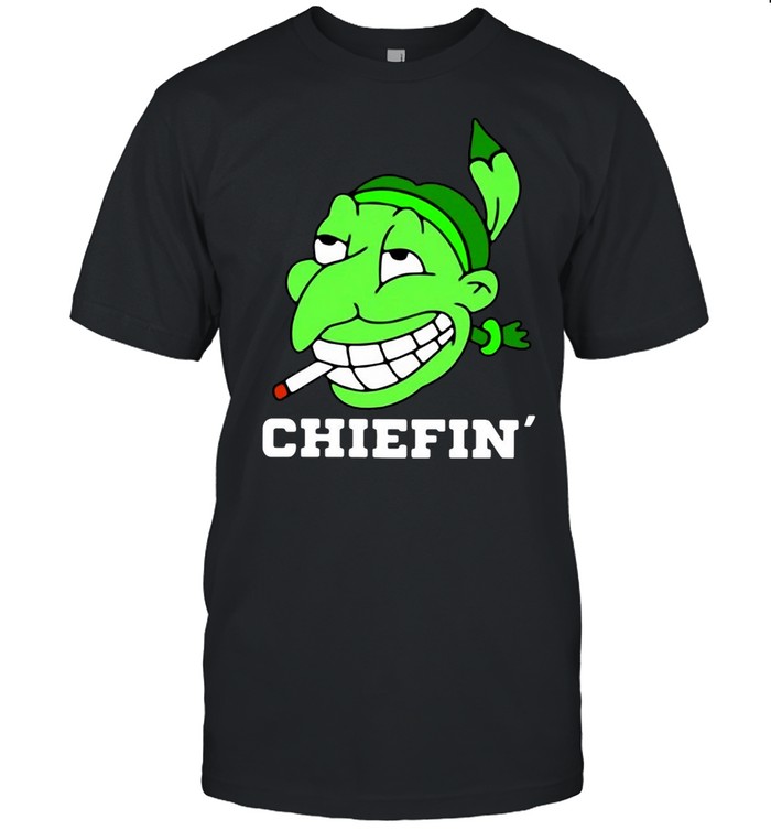 Chiefin Smoke Weed Funny Smoking Native Americans Shirt