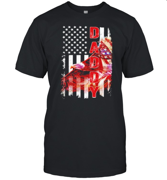 Daddy eagle flag shirt