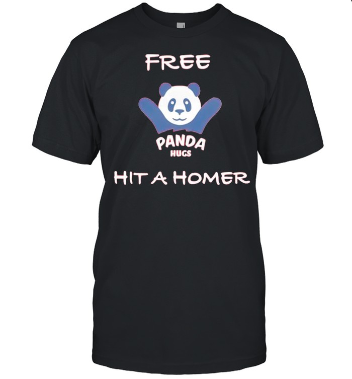 Free panda hug hit a homer shirt