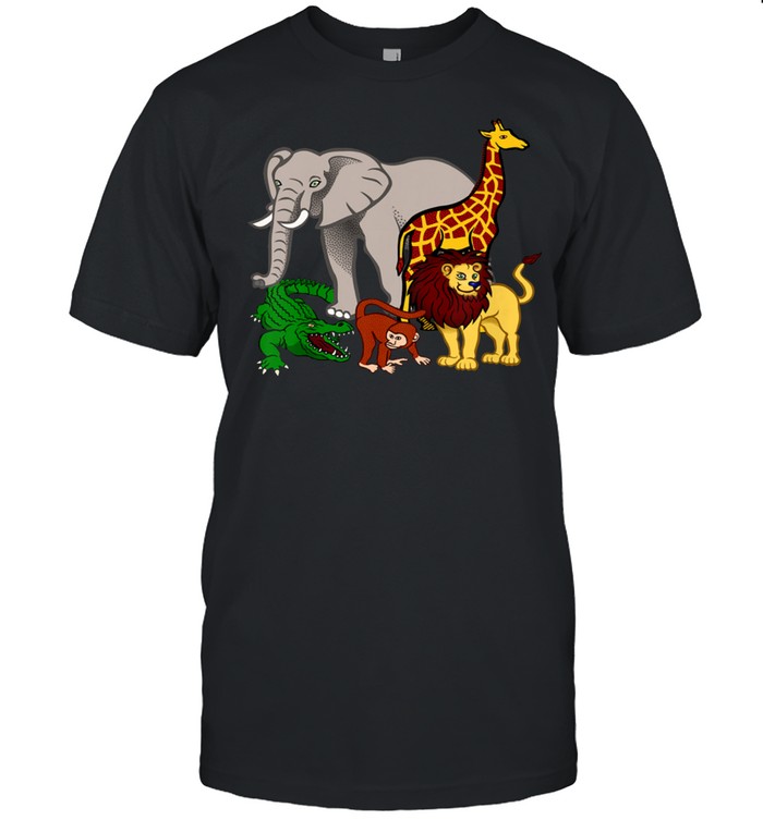 Kinder Geschenk für Kinder Safari Tierfreunde shirt