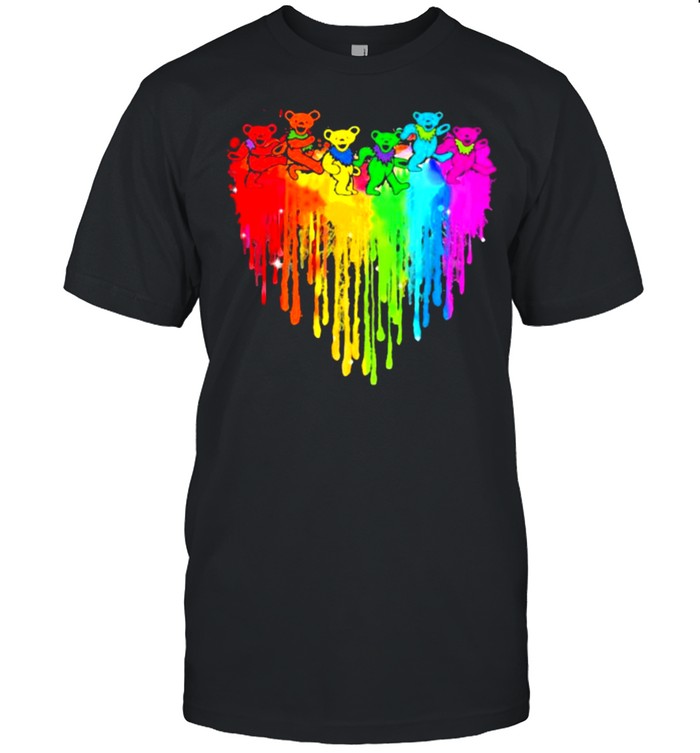 Love Dancing Bear Grateful dead watercolor shirt