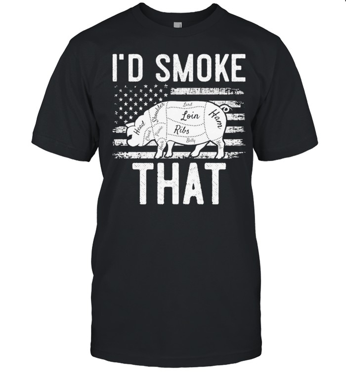 Meat smoker pork pulled shirt