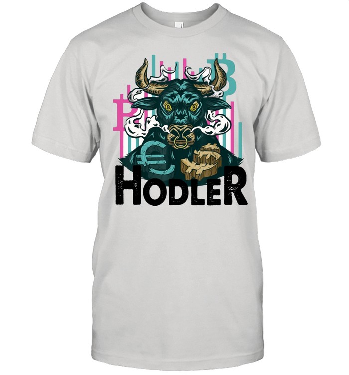 Crypto currency hodler bitcoin bull shirt