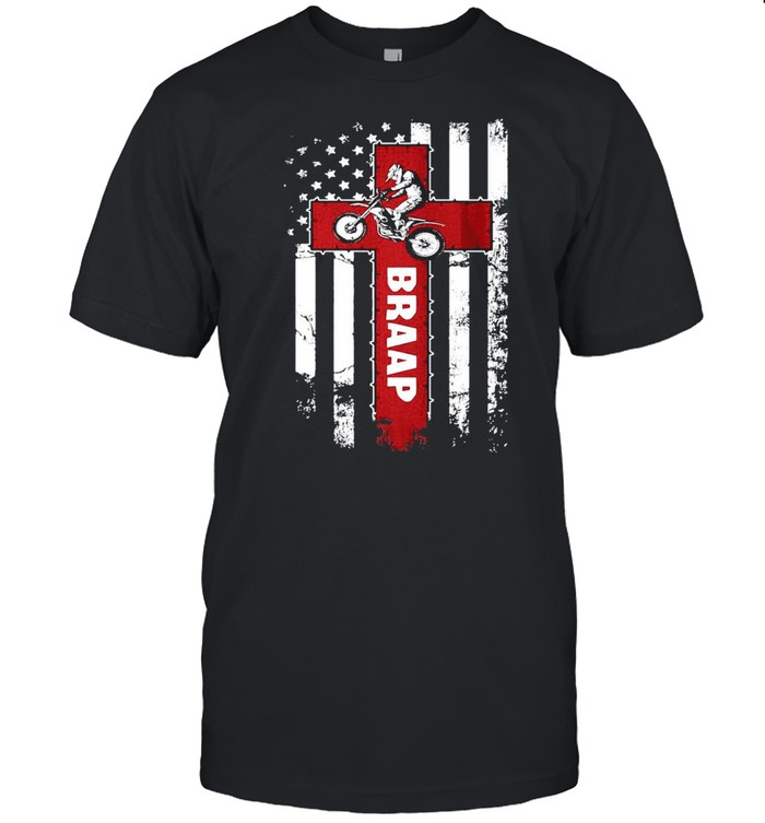 American Flag Braap 4th Of July T-shirt