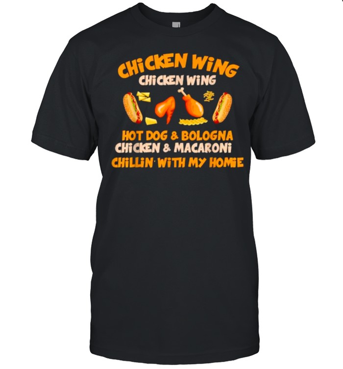 Chicken Wing Chicken Wing Hot Dog and Bologna Hotdog Shirt