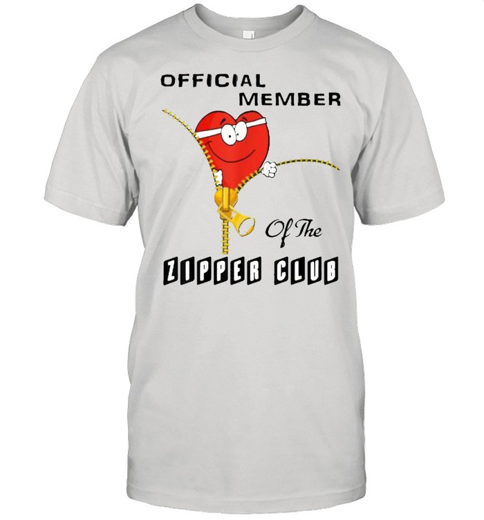 Zipper Member Heart Bypass Surgery Survivor Club Heart Shirt