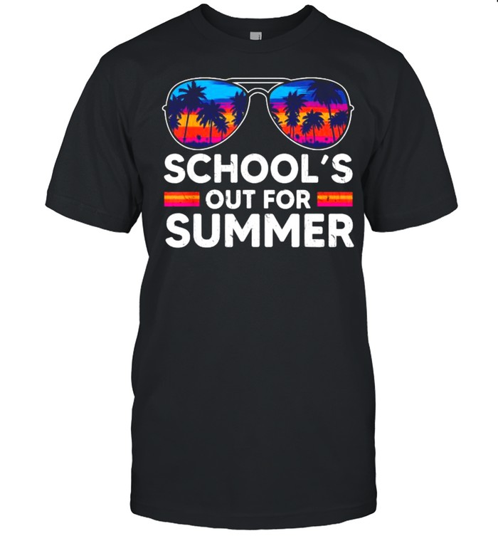 Schools out for Summer Happy Last Day of School sunglasses vintage T-Shirt