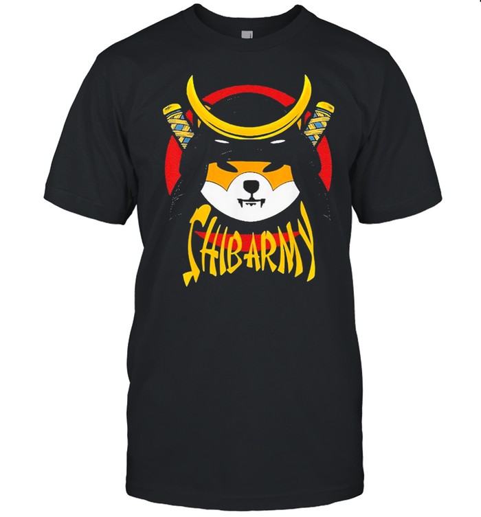 SHIB ARMY Crypto Samurai Shiba Inu coin shirt