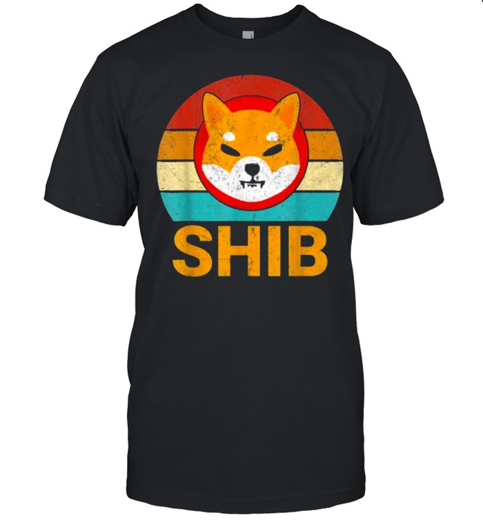 Shiba Inu Shib HODL To the Moon Crypto Cryptocurrency Vintage T-Shirt