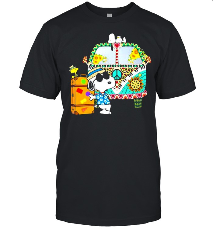 Bus Hippie snoopy vacation summer shirt