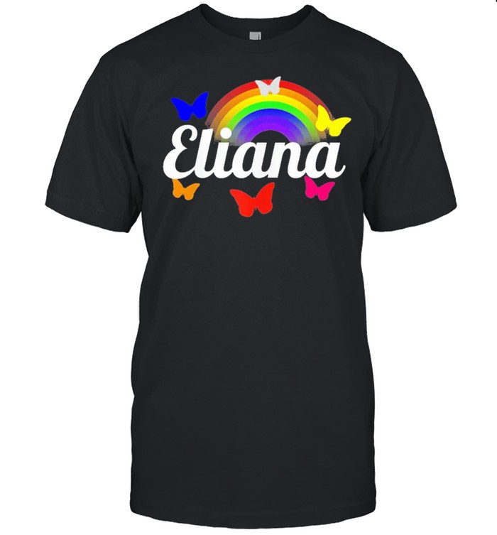 Eliana name introduction kidcore rainbow hello kindergarten shirt