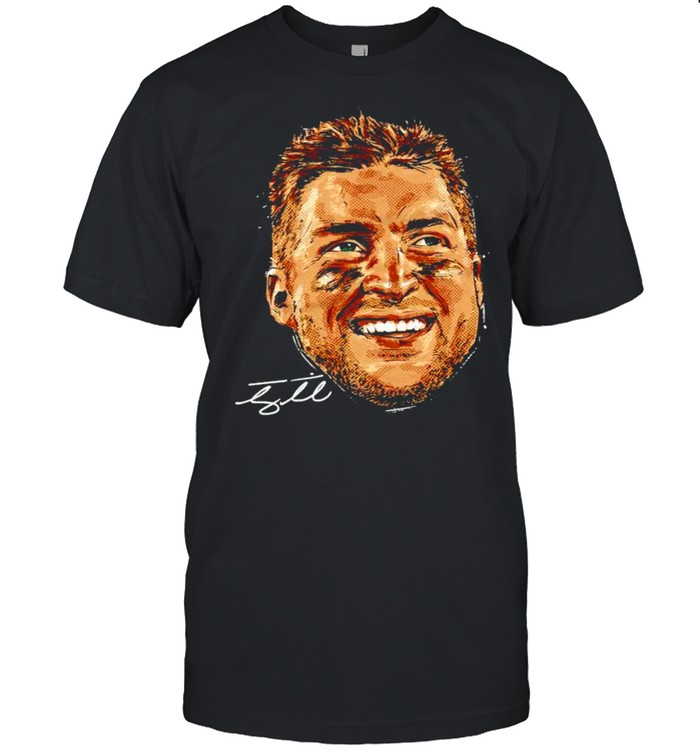 Jacksonville Football Tim Tebow Portrait signature shirt