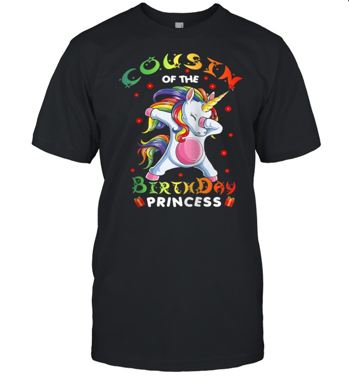 Cousin Of The Birthday Princess Unicorn Girl shirt