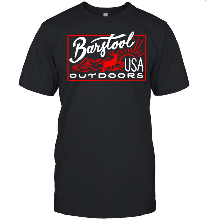 Deer Barstool outdoors USA shirt