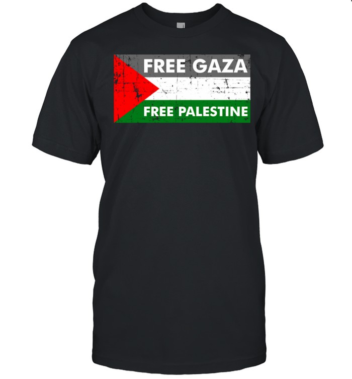 Free Gaza Free Palestine Vintage Palestinian Flag shirt