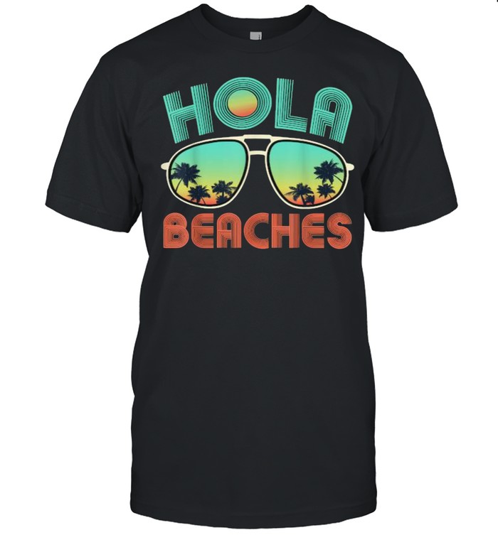 Hola Beaches Sunglasses Palm Tree T-Shirt