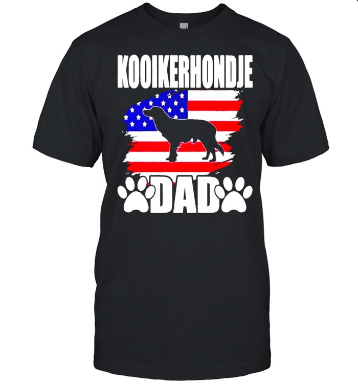 Kooikerhondje dad happy 4th of july shirt