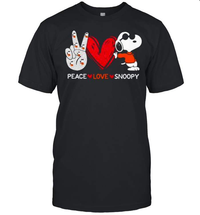Peace love snoopy shirt