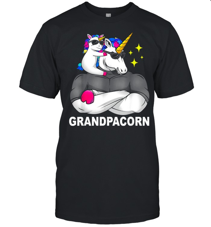 Unicorn Toddler with Grandpa shirt