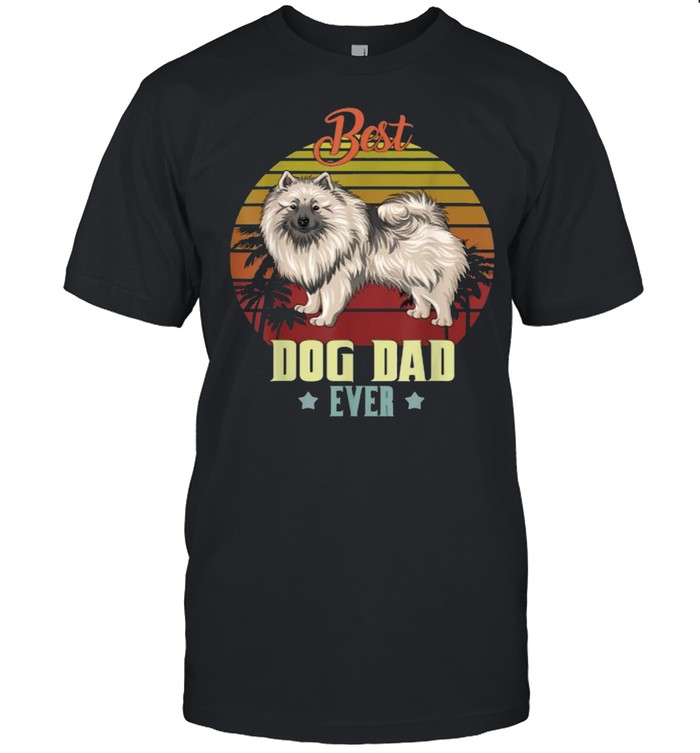 Best Dog Dad Ever Keeshond Vintage T-Shirt
