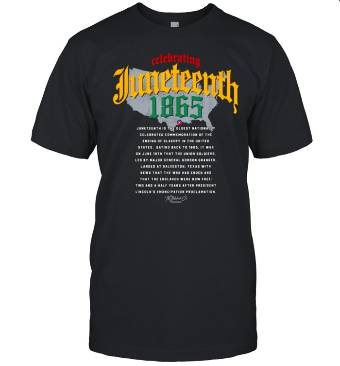 Juneteenth Ancestors 1865 African American Map Black History T-Shirt