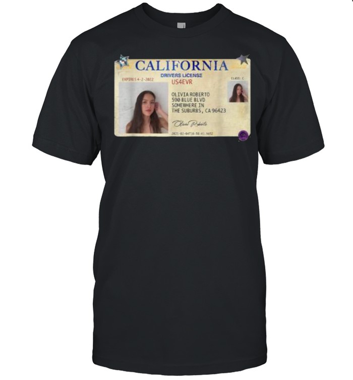 Olivia and rodrigo California Driver’s License T-Shirt