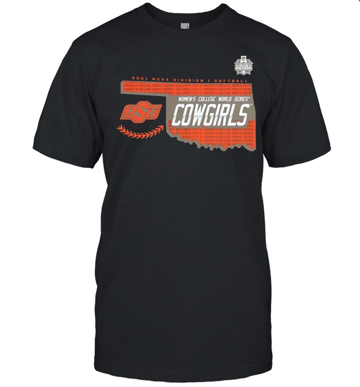 Oklahoma State Cowboys 2021 NCAA Softball Womens College World Series shirt