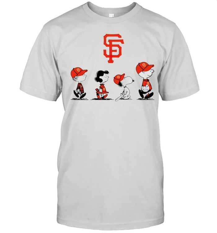 San Francisco Giants Peanuts characters players shirt