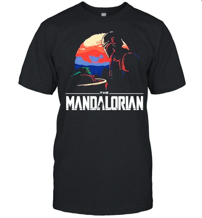 Boba Fett and Baby Yoda the mandalorian vintage shirt